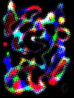 Abstract Negative Pointillism 2014 Limited Edition Print - Neal Doty Abstract Negative Pointillism 2014 Limited Edition Print - Neal Doty