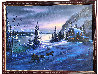 Mountain Christmas 1995 39x51 Huge Original Painting by Lionel Dougy - 1