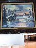 Four Seasons 1986 27x23 - Autumn and Winter Original Painting by Lionel Dougy - 3