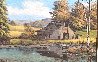Untitled Cabin Landscape 28x38 Original Painting by Lionel Dougy - 3