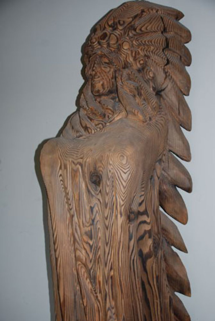 Chief (In The Wind) Indian Sculpture Sculpture by Jack Dowd Chief (In The Wind) Indian Sculpture Sculpture by Jack Dowd
