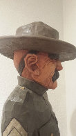 World War I Doughboy Unique Carved Basswood Sculpture 66 in Sculpture by Jack Dowd - 1 World War I Doughboy Unique Carved Basswood Sculpture 66 in Sculpture by Jack Dowd - 1
