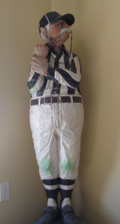 Football Referee Unique Wood Sculpture 1987 Sculpture - Jack Dowd Football Referee Unique Wood Sculpture 1987 Sculpture - Jack Dowd