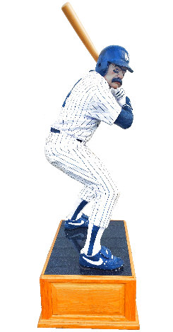 Bases Loaded (New York Yankees) Life Size Hydrocal Sculpture 1991 76in Sculpture - Jack Dowd