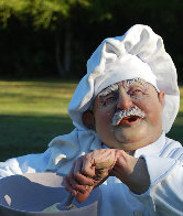 Singing Chef Life Size Sculpture 2009 Sculpture by Jack Dowd - 2 Singing Chef Life Size Sculpture 2009 Sculpture by Jack Dowd - 2