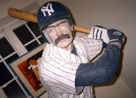 Bases Loaded (New York Yankees) Hyrdocal Life Size Sculpture 1990 76 in Sculpture by Jack Dowd - 2 Bases Loaded (New York Yankees) Hyrdocal Life Size Sculpture 1990 76 in Sculpture by Jack Dowd - 2