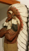 Chief Cigar Store Wooden Indian Sculpture 1977 84 in Tall Sculpture by Jack Dowd - 3 Chief Cigar Store Wooden Indian Sculpture 1977 84 in Tall Sculpture by Jack Dowd - 3