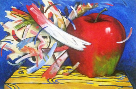 Apple 1993 24x36 Original Painting - Robert Dowd