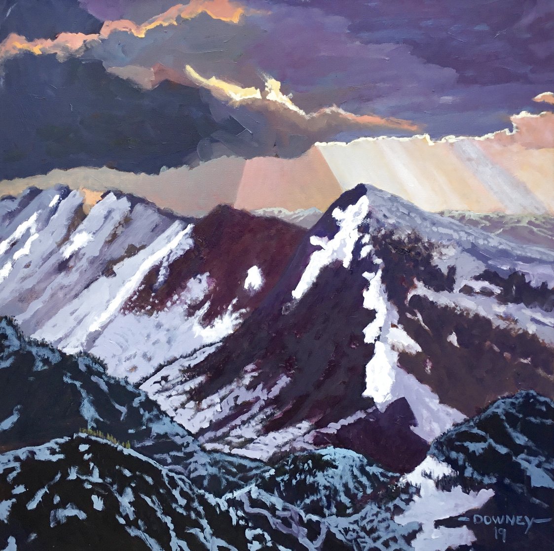 Dennis Downey, Rocky Mountain Spring, original painting by Dennis Downey