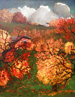 New England Fall 2020 34x28 Original Painting - Dennis Downey New England Fall 2020 34x28 Original Painting - Dennis Downey
