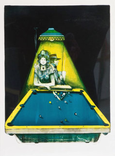 Gamblers Suite: Pool Players Limited Edition Print - John Doyle Gamblers Suite: Pool Players Limited Edition Print - John Doyle