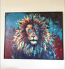 Ari 48x60 - Huge Lion Painting Original Painting by Daniel Ryan - 1 Ari 48x60 - Huge Lion Painting Original Painting by Daniel Ryan - 1