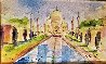 Taj Mahal India - Watercolor 2015 16x19 Watercolor by  Duaiv - 2