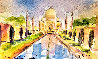 Taj Mahal India - Watercolor 2015 16x19 Watercolor by  Duaiv - 0
