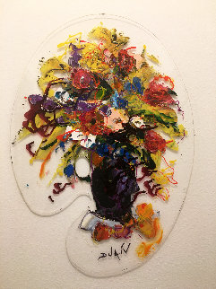 Palette Flowers 2020 24x17 Original Painting - Duaiv Palette Flowers 2020 24x17 Original Painting - Duaiv