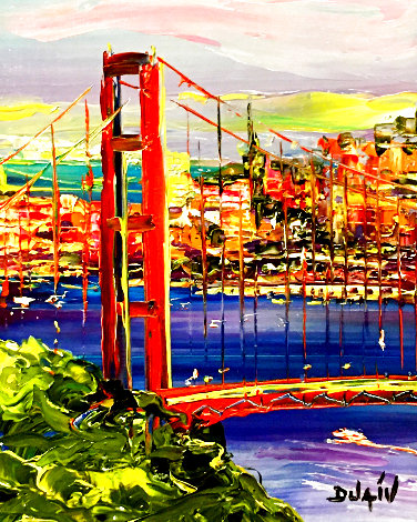 La Californie 2014 20x18 - San Francisco Original Painting -  Duaiv