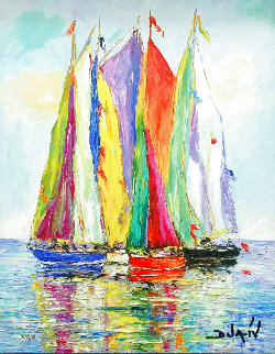 Les Voiles Verticales 2018 Embellished Limited Edition Print -  Duaiv