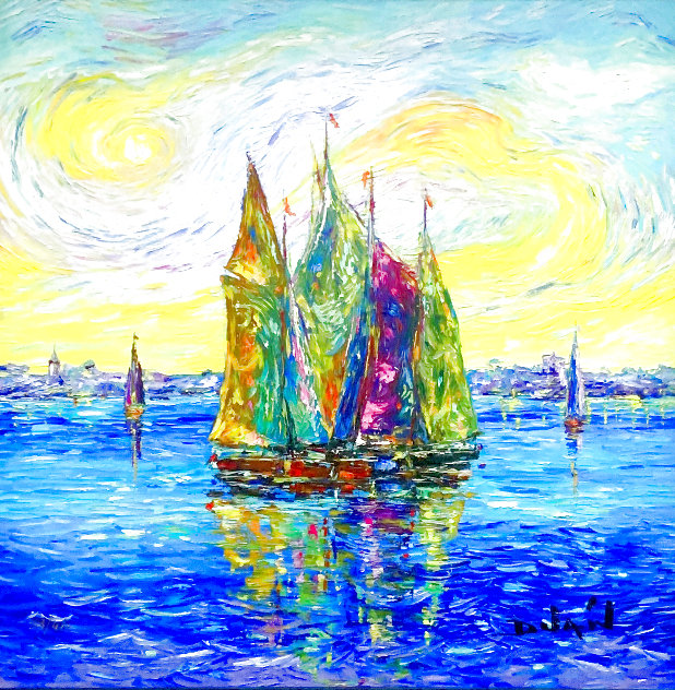 Van Gogh Evening 2018 Embellished Limited Edition Print by  Duaiv