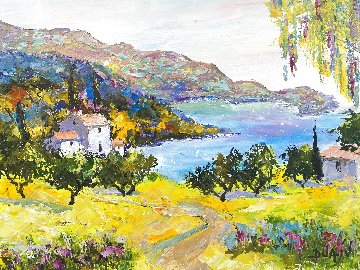 Provence Dolce 2014 24x27 Original Painting - Duaiv Provence Dolce 2014 24x27 Original Painting - Duaiv