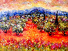 Rose a La Van Gogh 2021 42x51 - Huge Painting Original Painting by  Duaiv - 0