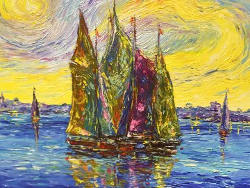 Van Gogh Evening 2018 Embellished  Limited Edition Print -  Duaiv