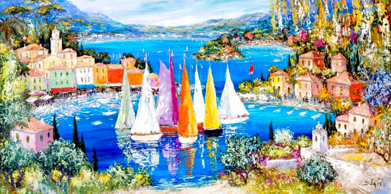 Italy Panorama Embellished - Huge Limited Edition Print by Duaiv Italy Panorama Embellished - Huge Limited Edition Print by Duaiv