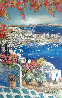 Bougainvilliers a Mykonos  Painting 2019 32x24 - Greece Original Painting by  Duaiv - 0