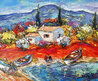 3 Barques a Van Gogh 2014 - Framed Embellished Giclee on Canvas Limited Edition Print by Duaiv - 0 3 Barques a Van Gogh 2014 - Framed Embellished Giclee on Canvas Limited Edition Print by Duaiv - 0