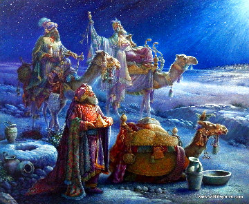 Wise Men Came Bearing Gifts 1998 Limited Edition Print - Tom duBois