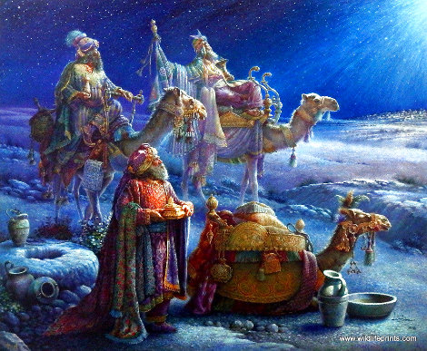 Wise Men Came Bearing Gifts 1998 Limited Edition Print - Tom duBois