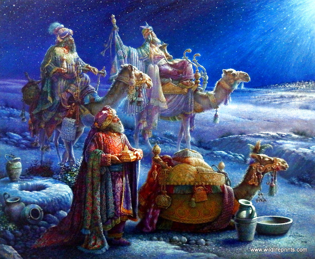 Wise Men Came Bearing Gifts 1998 Limited Edition Print by Tom duBois