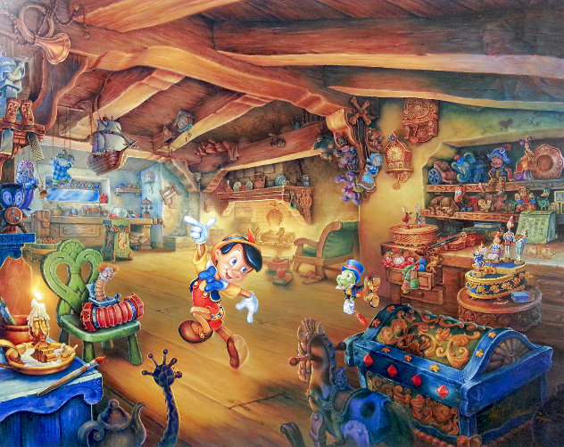 Pinocchio's Magical Adventures 1996 Lithograph 31x27 by Tom duBois