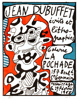 ÉCrits Et Lithographies, Galerie La Pochade Exhibition Limited Edition Print - Jean DuBuffet