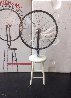 Bicycle Wheel Metal, Rubber, and Wood Sculpture 2002 9 in Sculpture by Marcel Duchamp - 4