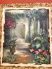 Untitled Garden Scene 1995 42x37 - Huge Original Painting by Vie Dunn-Harr - 2