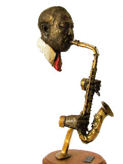 Charlie Parker Bronze Sculpture AP 1990 24 in Sculpture - Ed Dwight Charlie Parker Bronze Sculpture AP 1990 24 in Sculpture - Ed Dwight