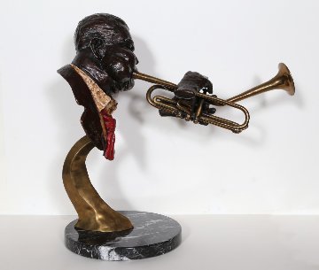 Dizzy Gillespie Bronze Sculpture 1992 20 in Sculpture - Ed Dwight Dizzy Gillespie Bronze Sculpture 1992 20 in Sculpture - Ed Dwight