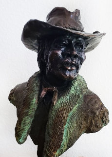 Buffalo Solider Corporal Graves Bronze Sculpture 1980 12 in Sculpture - Ed Dwight Buffalo Solider Corporal Graves Bronze Sculpture 1980 12 in Sculpture - Ed Dwight