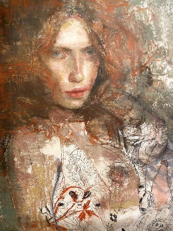 Fruition 2005 28x25 Original Painting - Charles Dwyer