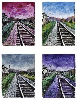 Drawn Blank: Train Tracks, Set of  Giclees in Portfolio 2018 Limited Edition Print by Bob  Dylan - 0