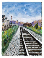 Drawn Blank: Train Tracks, Set of  Giclees in Portfolio 2018 Limited Edition Print by Bob  Dylan - 1