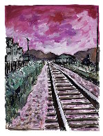 Drawn Blank: Train Tracks, Set of  Giclees in Portfolio 2018 Limited Edition Print by Bob  Dylan - 2