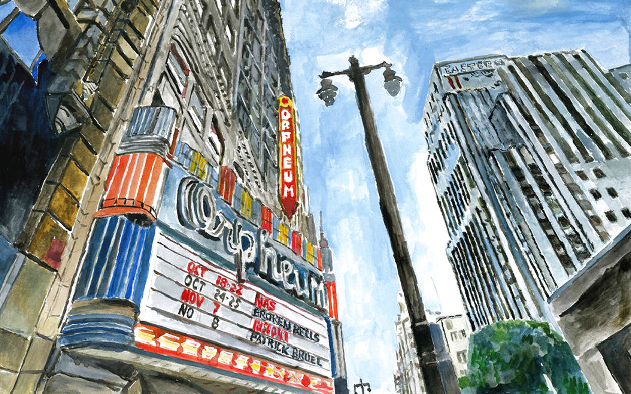 Theatre Downtown 2016 Limited Edition Print by Bob Dylan Theatre Downtown 2016 Limited Edition Print by Bob Dylan