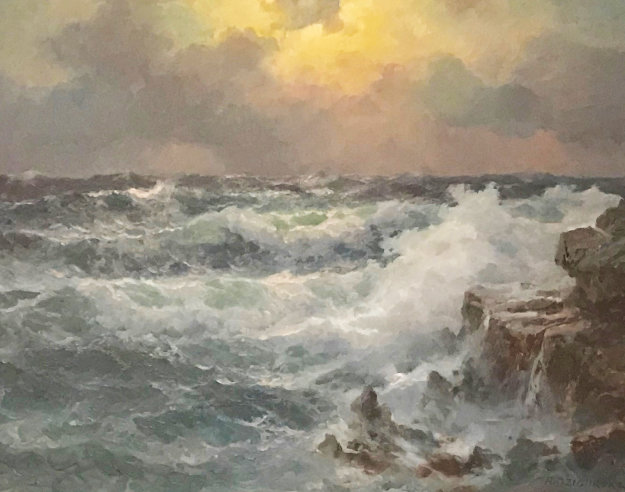 Pacific Waves Original Painting by Alex Dzigurski Pacific Waves Original Painting by Alex Dzigurski