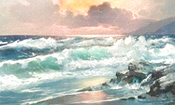 California Sunset 33x53 Huge Original Painting - Alex Dzigurski California Sunset 33x53 Huge Original Painting - Alex Dzigurski
