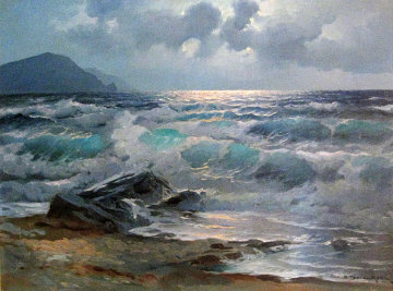 California Coast 1963 42x32 Huge Original Painting - Alex Dzigurski California Coast 1963 42x32 Huge Original Painting - Alex Dzigurski