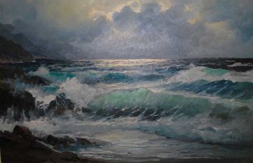 Untitled Seascape 30x42 Original Painting - Alex Dzigurski Untitled Seascape 30x42 Original Painting - Alex Dzigurski