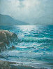 Untitled Early  Seascape 1967 8x10 Original Painting by Alex Dzigurski - 0
