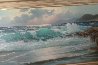 American Marine Landscape Painting - Early -  1960 27x51 Huge Original Painting by Alex Dzigurski - 3