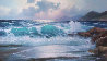 American Marine Landscape Painting - Early -  1960 27x51 Huge Original Painting by Alex Dzigurski - 0